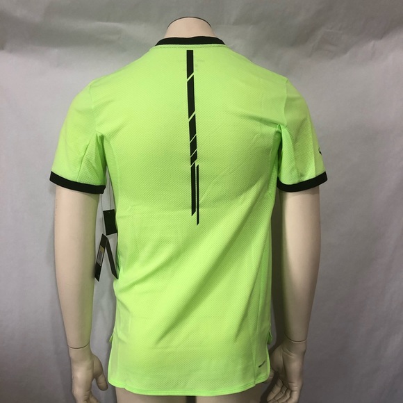 Nike Rafa Aeroreact Challenger Green Tennis Shirt - Picture 3 of 7